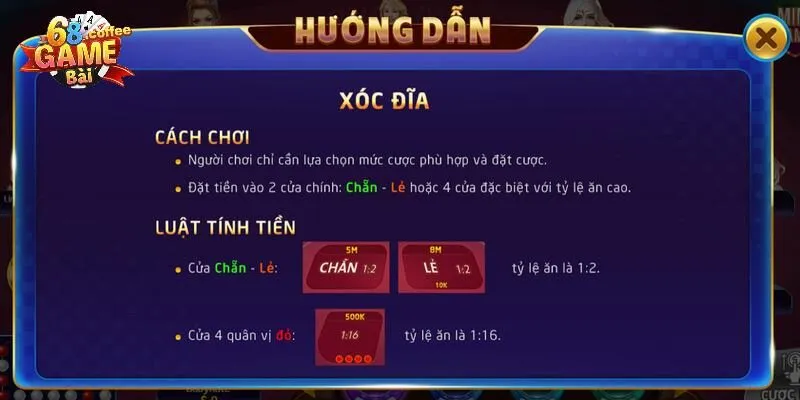 Xóc Đĩa Mới Nhất - Siêu Phẩm Cá Cược Thú Vị Tại 68gamebai 3 Bí quyết cược xóc đĩa mới nhất cho tân binh